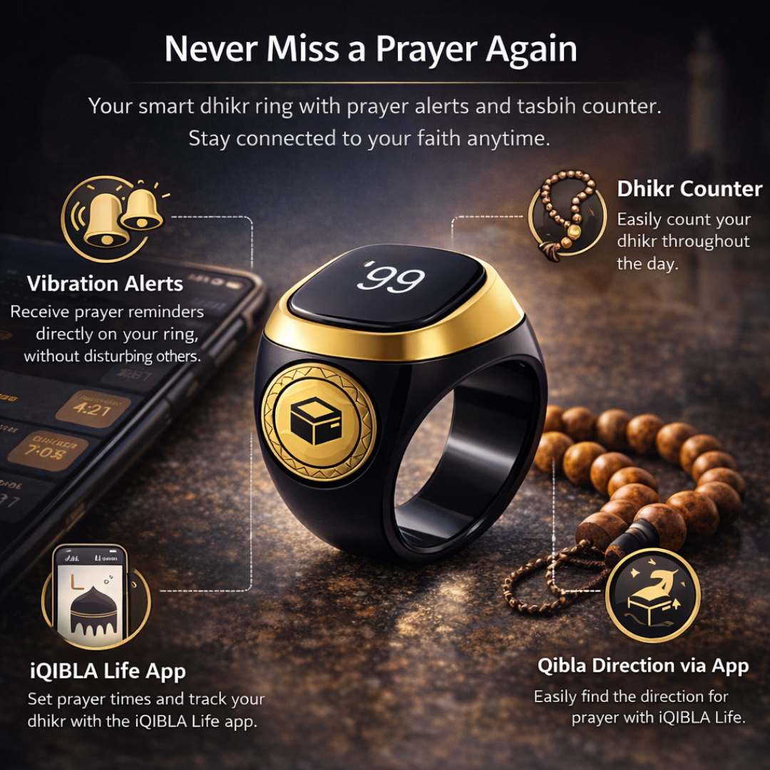 TAQWA Smart Ring - Never Miss A Prayer Again